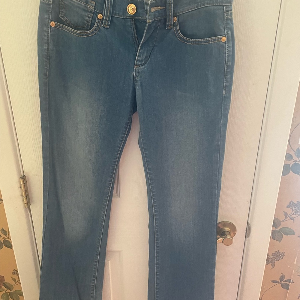 BCBGMaxAzria Blue Flare Jeans